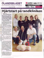 Läs ett reportage från Ölandsbladet om hjärtstartare